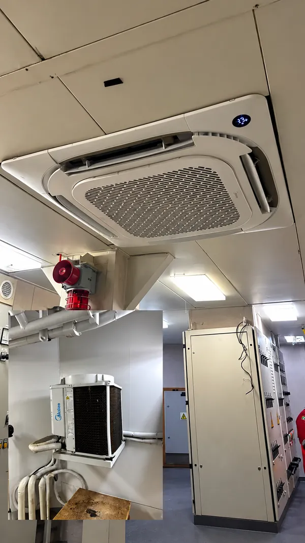 Ar-condicionado instalado pela Termaxis a bordo, entrega 10 de 10